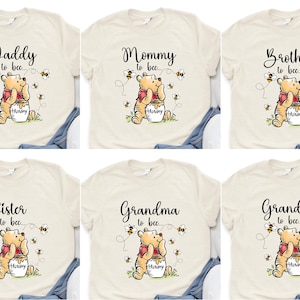 Winnie The Pooh Mommy to Bee Shirt, New Mom Shirt, Disney Mommy Daddy Shirt, Disney Pregnancy Sweatshirt, Pooh Bear Daddy to Bee Tee image 1