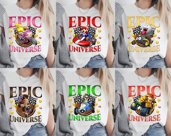 Super Mario Epic Universe Shirt, Mario Kart Epic Universe Shirt, Epic All Character Universe Shirt, Epic Family Vacation 2026, Mario Kart