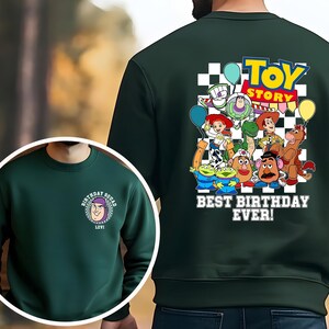 Custom Toy Story Birthday Shirt, Personalized Disney Birthday Tee , Best Toy Story Birthday Shirt, Custom Disney Birthday Tee image 4