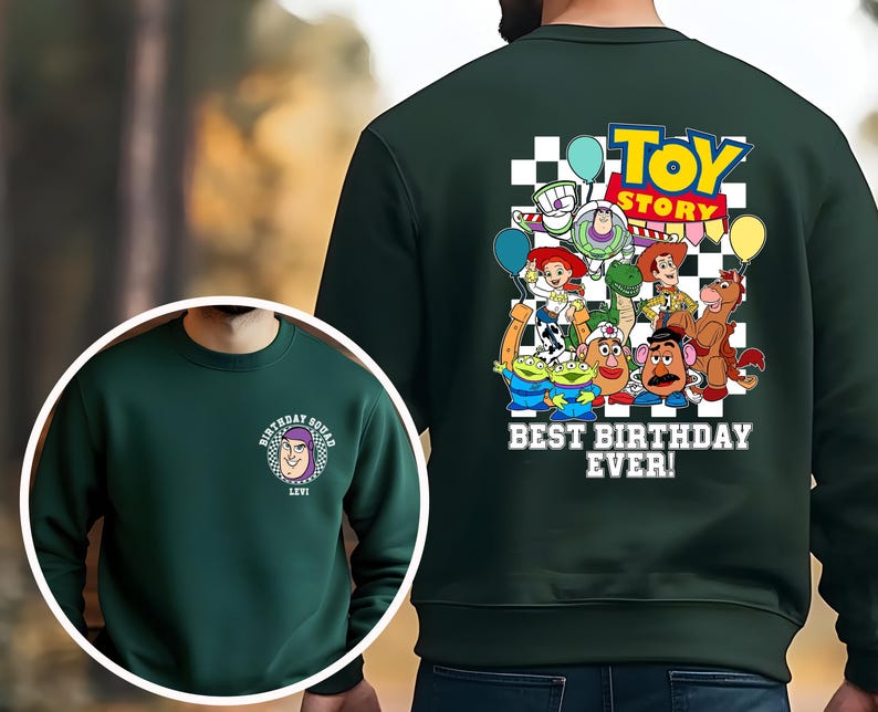 Custom Toy Story Birthday Shirt, Personalized Disney Birthday Tee , Best Toy Story Birthday Shirt, Custom Disney Birthday Tee image 4