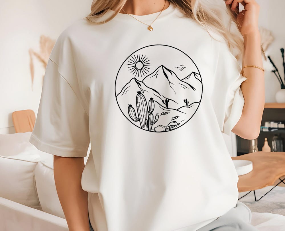 Motivational Shirt,Desert Cactus Shirt, Adventure Shirt, Nature Lover Shirt, Cactus Shirt, Camping Shirt, Camp Lover Shirt, Hiking Shirt Decanow