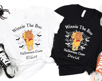 Custom Pooh Halloween Shirt, Halloween Pooh Bear Shirt, Cute Pooh Shirt, Halloween Outfit for Adults & Kids
