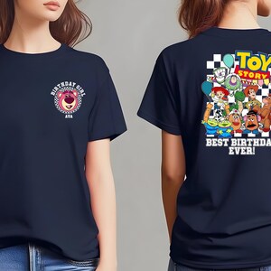 Custom Toy Story Birthday Shirt, Personalized Disney Birthday Tee , Best Toy Story Birthday Shirt, Custom Disney Birthday Tee image 3