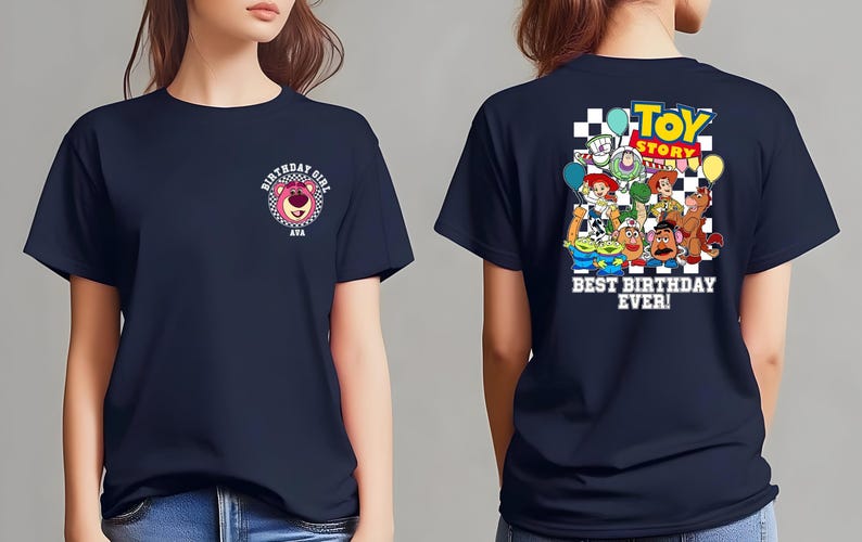 Custom Toy Story Birthday Shirt, Personalized Disney Birthday Tee , Best Toy Story Birthday Shirt, Custom Disney Birthday Tee image 3