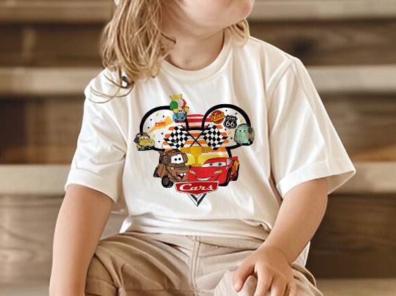 Disney Cars Shirt, Cars Lightning McQueen and Friends Shirt, Mickey Head Shirt, Kids Disney Cars Shirt, Tow Mater Shirt, McQueen Shirt