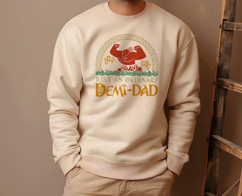 Just An Ordinary Demi Dad Shirt, Disney Maui Shirt, Disney Moana shirt, Demigod Shirt, Father's Day Gift, Demi Dad Tee, Dad Shirt Bild 2