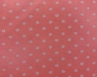 Henry Glass Damask Pastel Polk Dot Pink Blushing Fabric