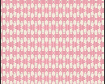 Art Gallery Fabric Pink Peony Ovals Girly Girl Fabric