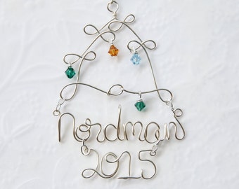 Personalized Family Tree Ornament, Family Ornament, Custom Ornament