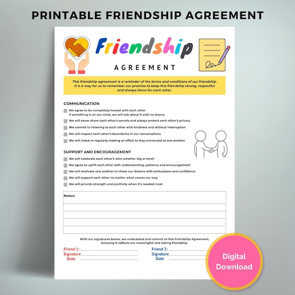 Funny Printable Contracts - Etsy
