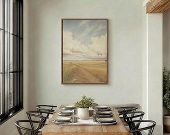Antique Landscape Painting Printable Art, Trending Now Vintage Style Print for Bookshelf Decor