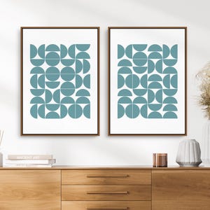Bauhaus Print Geometric MCM Wall Art Set, Vintage Style Exhibition Poster Downloadable Prints for your Retro Aesthetic Room & Office Decor | Mid Century Modern & Vintage Abstract Digital Wall Art. Ampersnd, AmpersndStudio Instant Download
