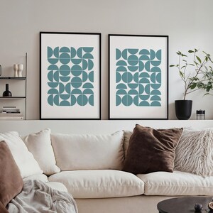 Bauhaus Print Geometric MCM Wall Art Set, Vintage Style Exhibition Poster Downloadable Prints for your Retro Aesthetic Room & Office Decor | Mid Century Modern & Vintage Abstract Digital Wall Art. Ampersnd, AmpersndStudio Instant Download