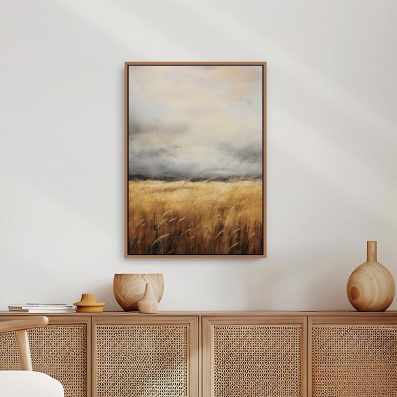Trending Now | Antique Landscape Painting | Farmhouse Aesthetic Room Decor | Vintage Print | Printable Wall Art | Digital Download | Mid Century Modern & Vintage Abstract Digital Wall Art. Ampersnd, AmpersndStudio Instant Download