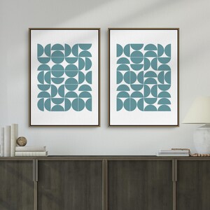Bauhaus Print Geometric MCM Wall Art Set, Vintage Style Exhibition Poster Downloadable Prints for your Retro Aesthetic Room & Office Decor | Mid Century Modern & Vintage Abstract Digital Wall Art. Ampersnd, AmpersndStudio Instant Download