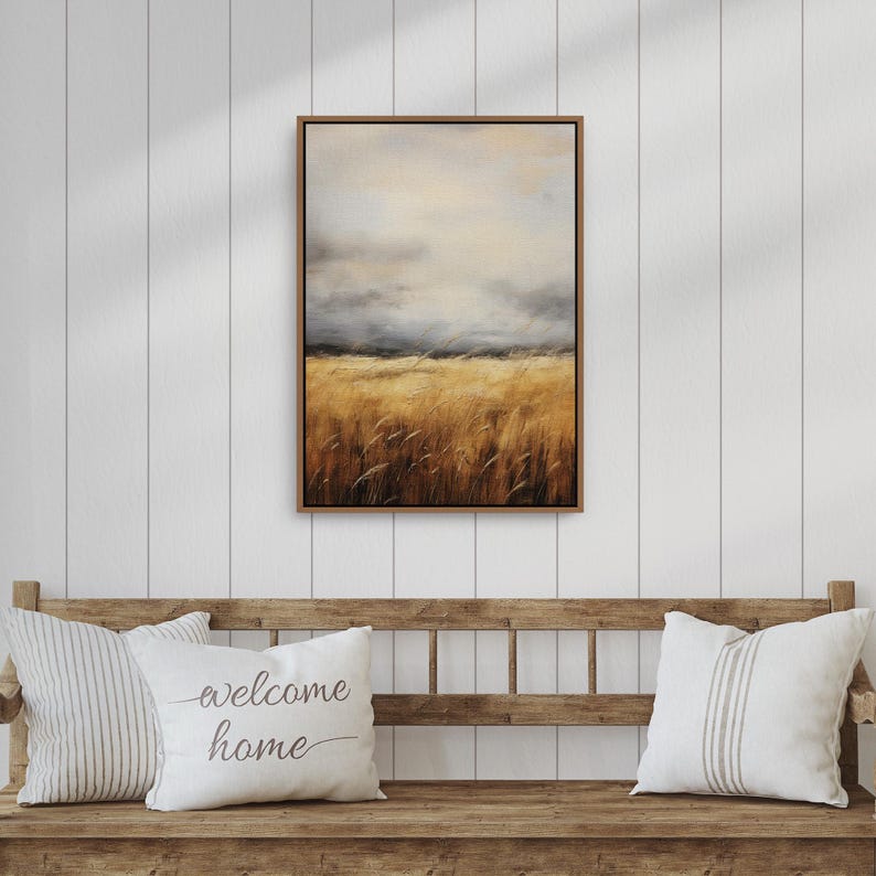 Trending Now | Antique Landscape Painting | Farmhouse Aesthetic Room Decor | Vintage Print | Printable Wall Art | Digital Download | Mid Century Modern & Vintage Abstract Digital Wall Art. Ampersnd, AmpersndStudio Instant Download