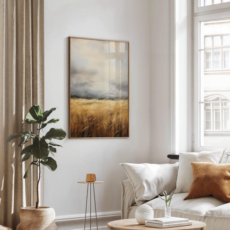 Trending Now | Antique Landscape Painting | Farmhouse Aesthetic Room Decor | Vintage Print | Printable Wall Art | Digital Download | Mid Century Modern & Vintage Abstract Digital Wall Art. Ampersnd, AmpersndStudio Instant Download