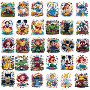 30+ Autism Awareness Cartoon Png Designs, Character Cartoon Autism Mouse And Friends, Autism Puzzle Lio and Stitch Png, Digital Download
