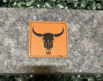 Toppa Teschio Di Toro, 2,75" Termoadesiva, Applicazione - Foto 4