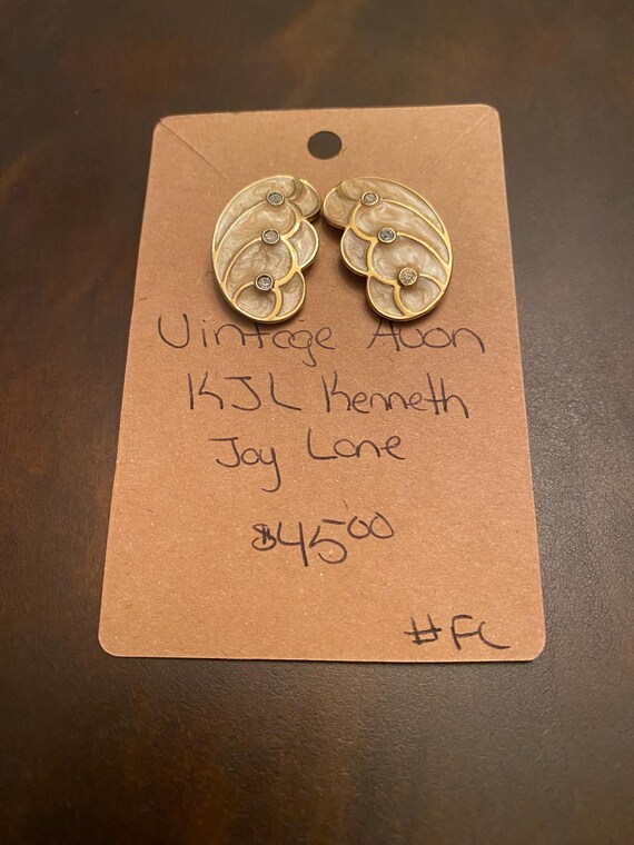 Vtg. Avon KJL Kenneth Jay Lane Earrings - image 4