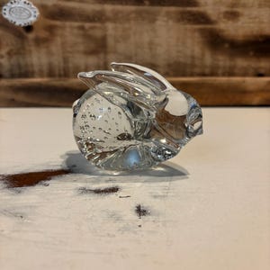 Vintage Glas Hase Briefbeschwerer
