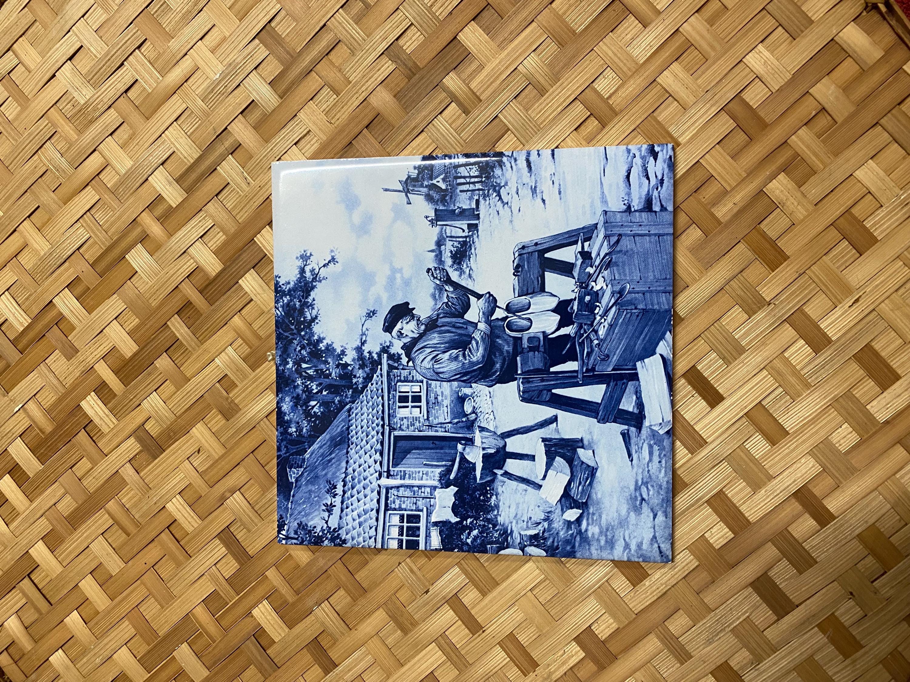 [希少] ロイヤル・モサ（ Mosa）ヴィンテージ オランダの冬の風景 Royal mosa holland tile - Etsy 日本