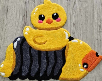 Rubber Duck Isopod Rug - Custom - Non Slip - Tufted