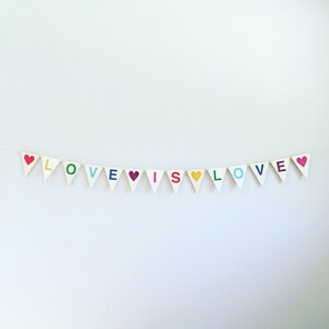 Love Is Love - Pendent Flags - Wall Hanging