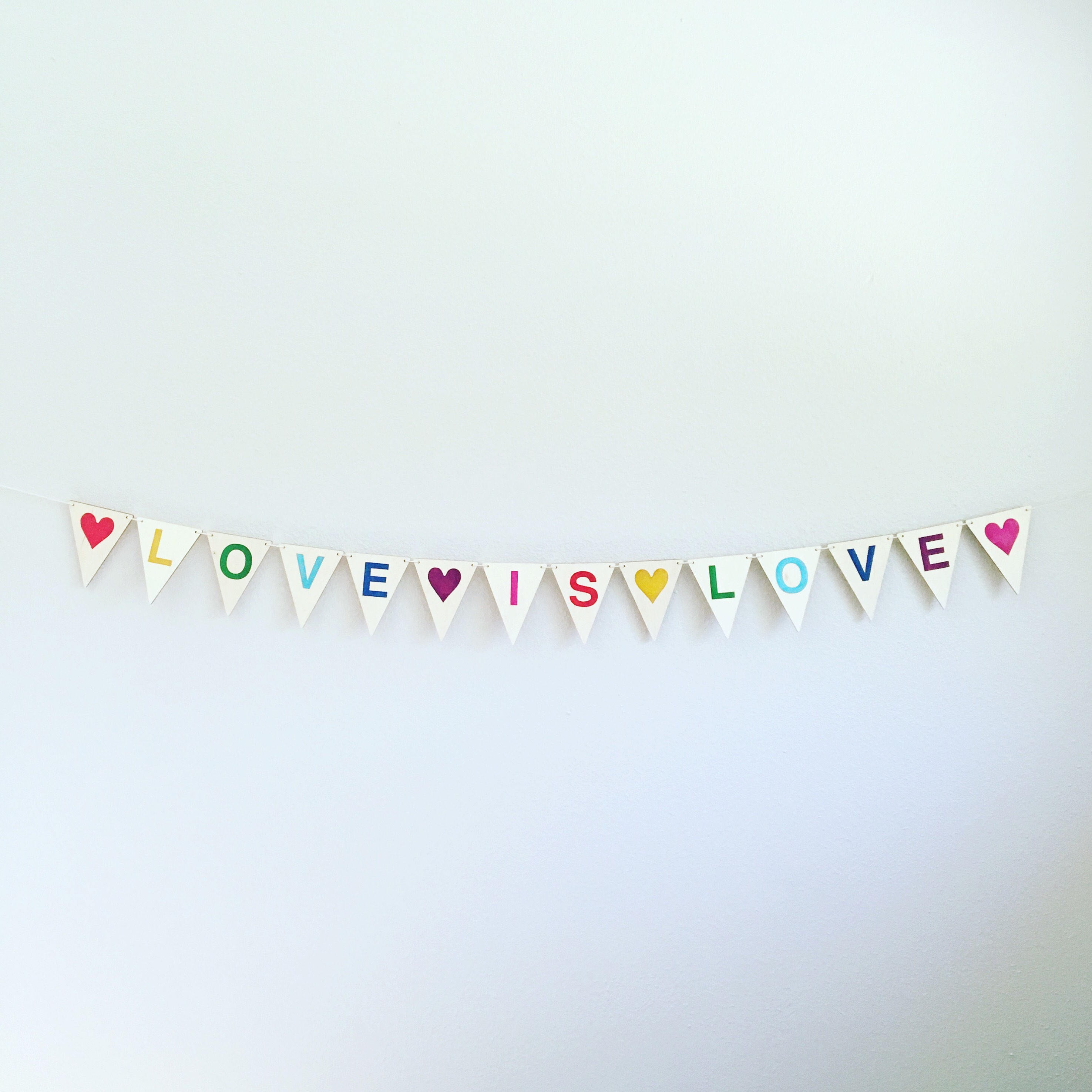 Love Is Love - Drapeaux Pendent Mur Suspendu
