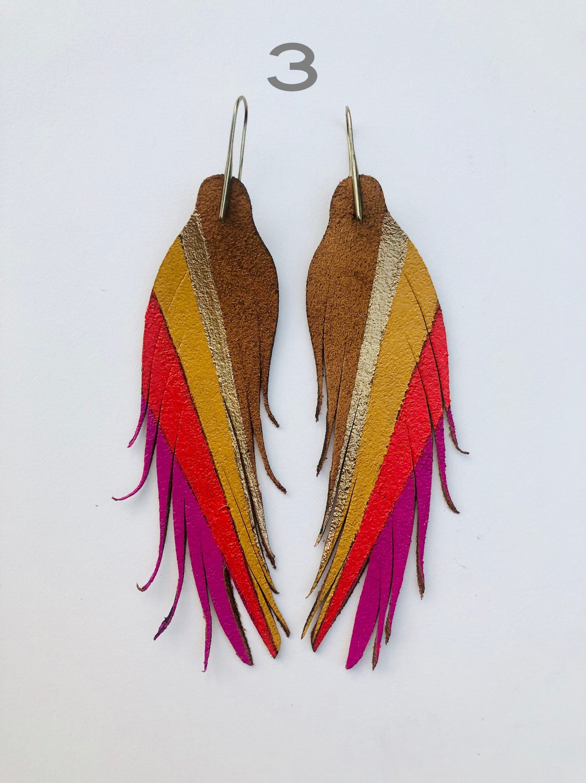DESIGN YOUR OWN Feather Earrings Etsy