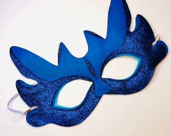Maska niebieskiego smoka - HALLOWEEN - Purim - maska dla dzieci - kostium smoka - Mardi Gras - Karnawał