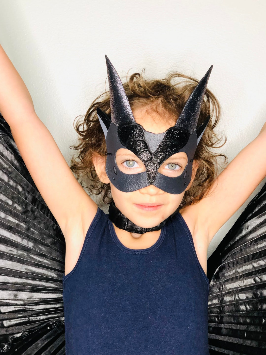 Black Dragon Mask - Geïnspireerd door Starflight - Wings of Fire - Nightwing  - Halloween - Purim - Dress Up - Kostuum - Mardi Gras - Carnaval - Etsy  België, image size:1080x1440