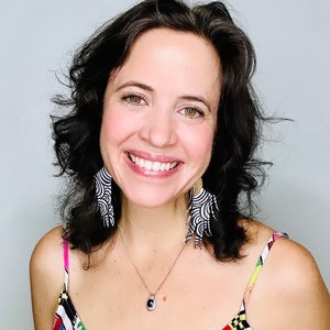 Twilight Abstract in black, white and gold  - SHORT 4.5&quot; - statement feather earrings