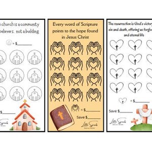 Mini Savings Challenges | Religious | PDF Printable | A6 Size Cash Binder | Budget Binder
