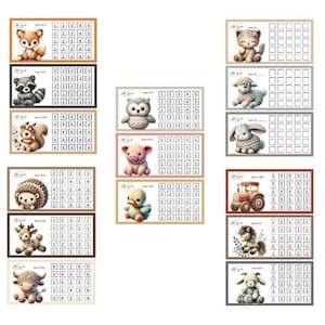 Animal Themed Mini Savings Challenges | A6 Printable PDF | Budget Binder Inserts | Cute Savings Trackers | Digital Cash Envelopes