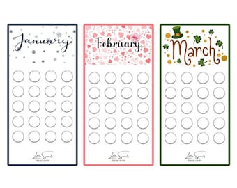 12 Month Savings Challenge | A6 Cash Binder Inserts (PDF Printable)