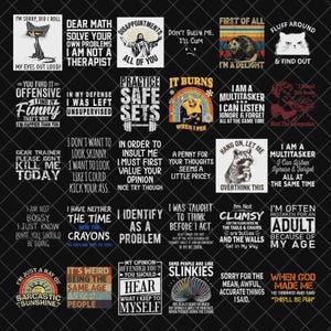 Sarcastic Png Bundle, Sarcasm Png, Sarcastic Png, Funny Png Designs, Sarcastic Quotes Png, Adult Png, Commercial Use, Digital File