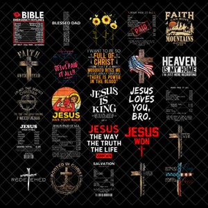 Christliches Bündel Png, Jesus Png Sublimation, Glauben Bündel Png, Gott Png, Bibel Vers Png, Religiöses Png, Ostern Christ PNG