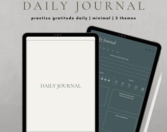 Diario digital, Diario de gratitud, 365 páginas de gratitud, Reflexión diaria, Planificador digital para iPad, Planificador GoodNotes, Reflexión diaria,