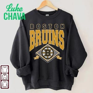 Vintage Boston Bruins Sweatshirt, Bruins Tee, Hockey Hoodie, College Sweater, Hockey Fan Shirt, Boston Hockey Shirt