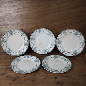 5 old flat plates in Terre de Fer, Pierrefonds model