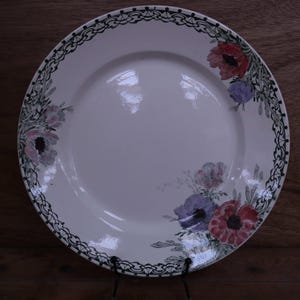 Round dish Terre de Fer Creil and Montereau &quot;Madrid&quot;