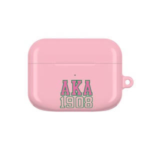 AKA 1908 AirPod-skal | Rosa Sorority AirPods-skal | Air pods Pro Gen 1 | Air pods Pro Gen 2
