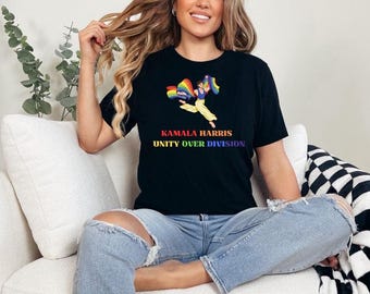 Sudadera de Kamala Harris Tim Walz 2024, sudadera de las elecciones 2024, regalo para demócratas, unidad por encima de la división, camiseta demócrata, sudadera de Harris