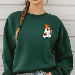 Cute Ghost Sweatshirt, Funny Spooky Sweatshirt, Womens Ghost Sweatshirt, Spooky Season, Halloween Party Shirt, Fall Ghost Shirt, Mens Ghost