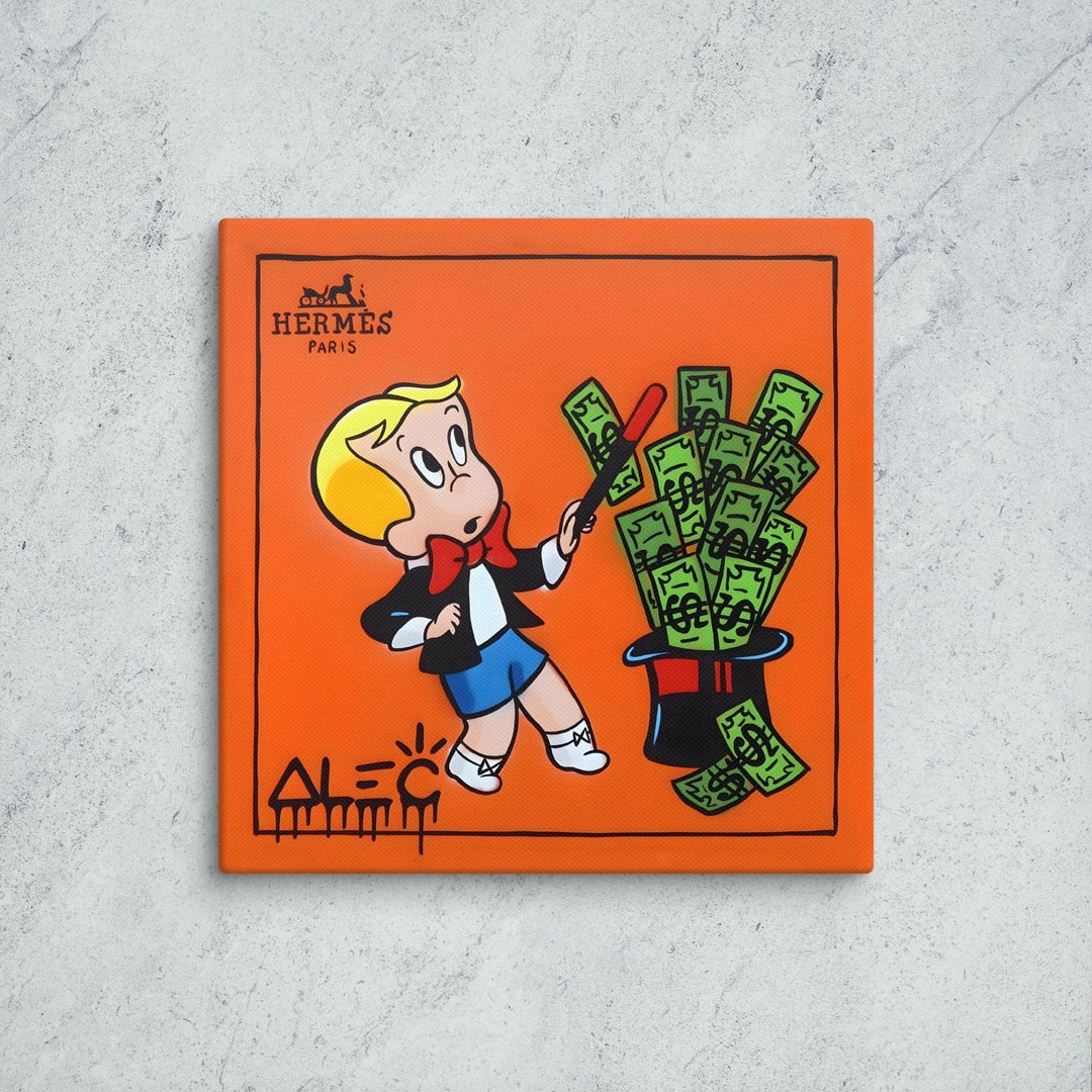 Facebook Alec Monopoly Hermes Bag Alec Monopoly Canvas Print