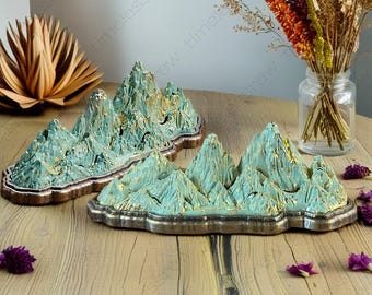 Porta incenso di montagna fatto a mano, porta incenso artigianale colorato, minimalista ed elegante, brucia incenso, regalo di meditazione per lei