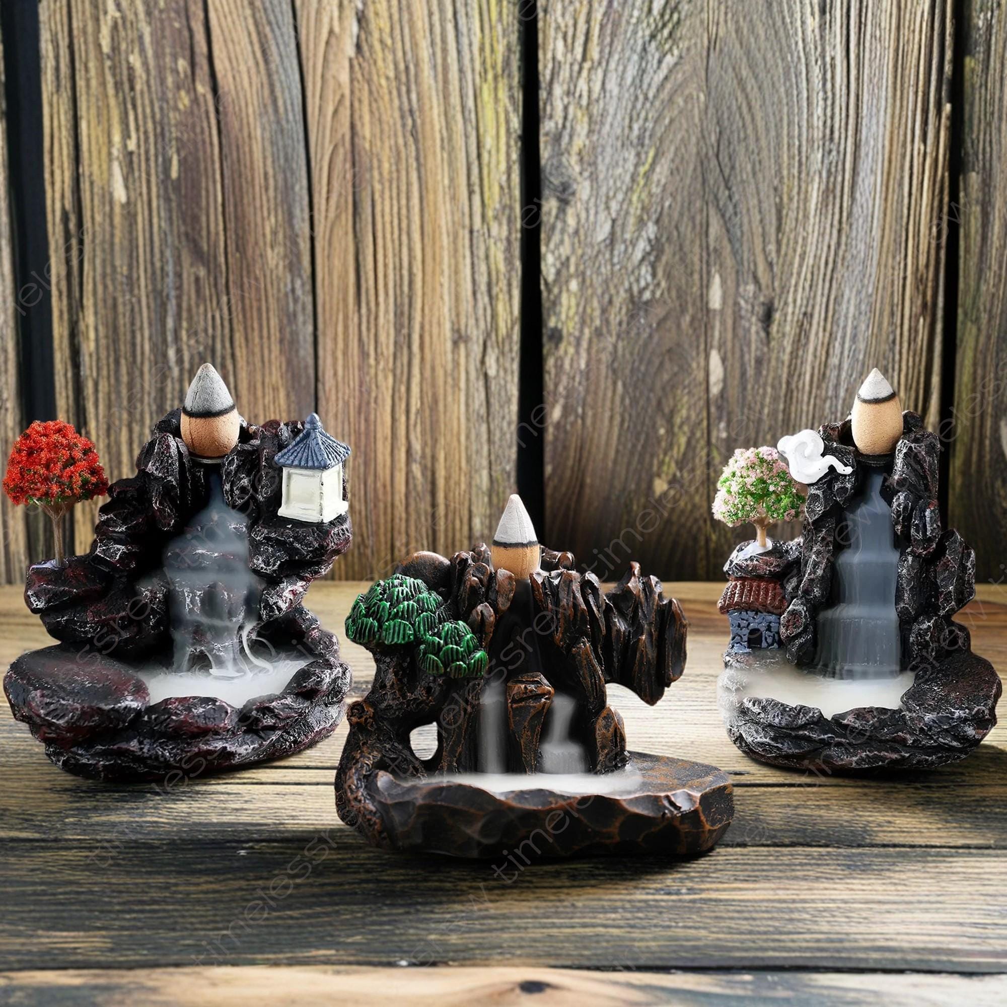 Nature Backflow Incense Holder, Waterfall Incense Holder
