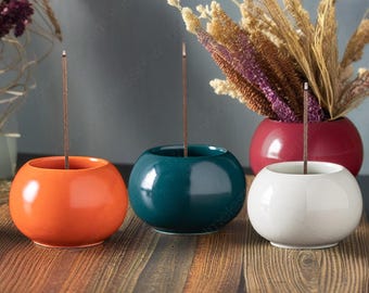 Bruciatore di incenso creativo in ceramica, porta incenso a cascata, incenso meditativo, aromaterapia, decorazione zen naturale