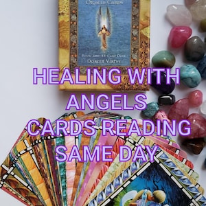 Guérir avec les anges 6 lectures de cartes par Iuliia le même jour Doreen Virtue lecture de cartes lecture de tarot diseuse de bonne aventure passé, présent, avenir